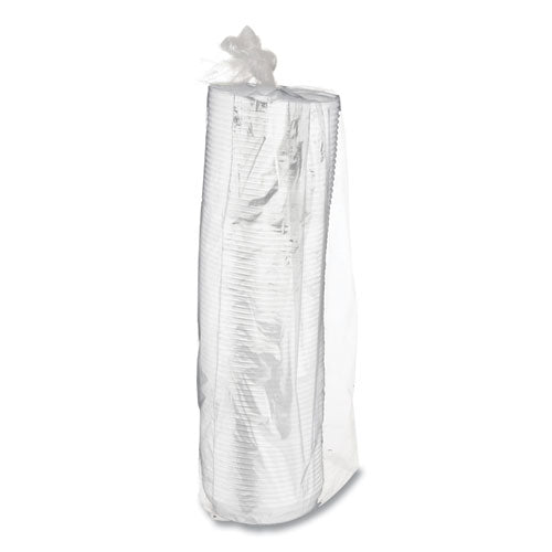 Ecolid 25% Recycled Content Hot Cup Lid, Fits 8 Oz Hot Cups, Plastic, White, 100/pack, 10 Packs/carton