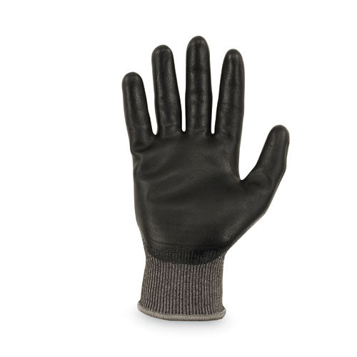 Proflex 7072 Ansi A7 Nitrile-coated Cr Gloves, En388: 4x44f, 9" Long, Small, Gray, Pair