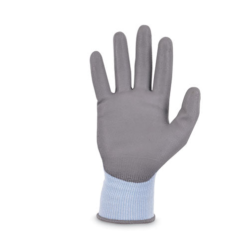 Proflex 7025 Ansi A2 Pu Coated Cr Gloves, En388: 2x42b, 9" Long, Xx-large, Blue, Pair