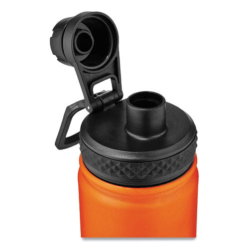 Chill-its 5152 Insulated Stainless Steel Water Bottle, 25 Oz, Metal, Orange
