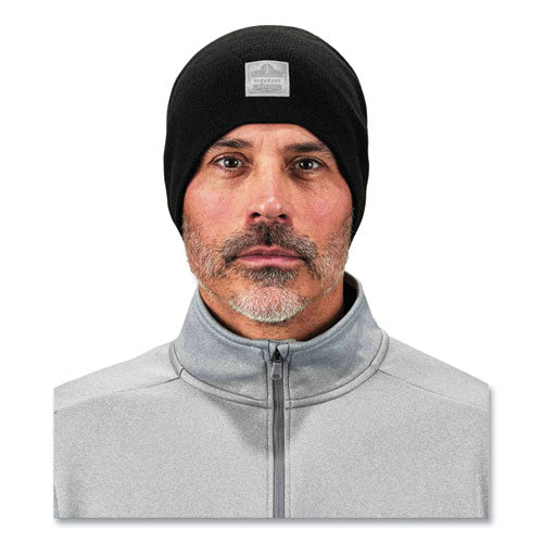 N-ferno 6812 Rib Knit Beanie, One Size Fits Most, Black