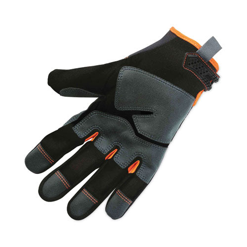 Proflex 810 Reinforced Utility Gloves, En388: 3121x, 9" Long, Xx-large, Black, Pair