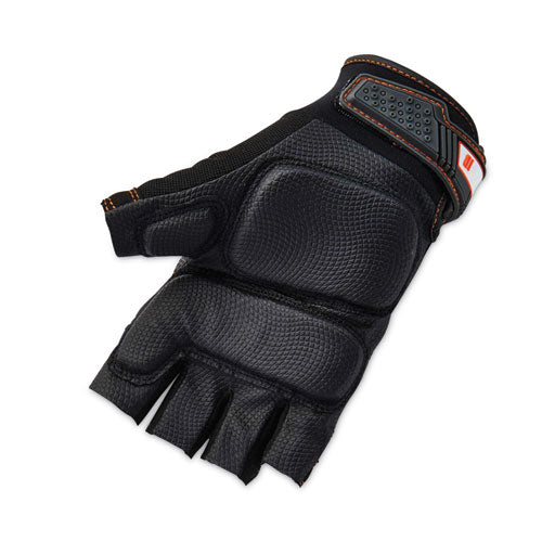 Proflex 900 Half-finger Impact Gloves, En388: 1121x, Medium, Black, Pair