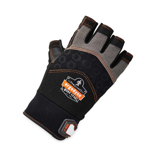 Proflex 900 Half-finger Impact Gloves, En388: 1121x, Medium, Black, Pair
