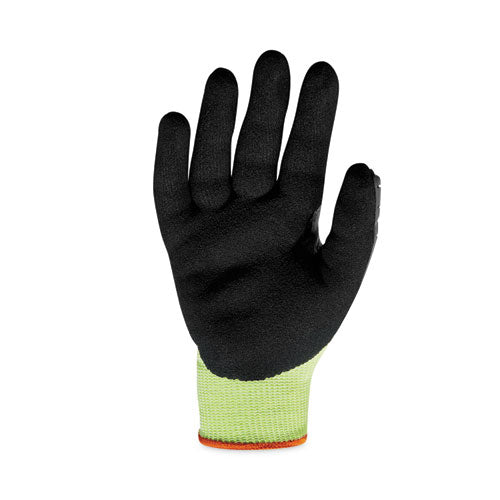 Proflex 7141 Ansi A4 Dir Nitrile-coated Cr Gloves, En388: 4x42dp, 9" Long, Medium, Lime, 72 Pairs/carton