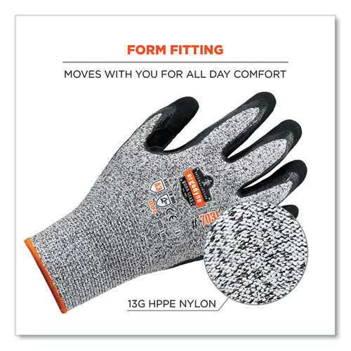 Proflex 7031-case Ansi A3 Nitrile-coated Cr Gloves, En388: 4x42c, 9.5" Long, Medium, Gray, 144 Pairs/carton