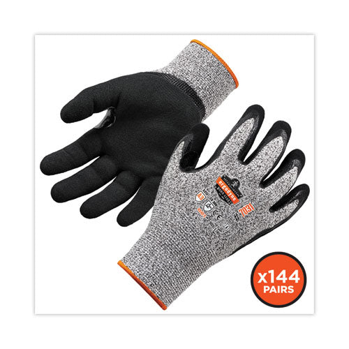 Proflex 7031 Ansi A3 Nitrile-coated Cr Gloves, En388: 4x42c, 10" Long, Large, Gray, 144 Pairs/carton