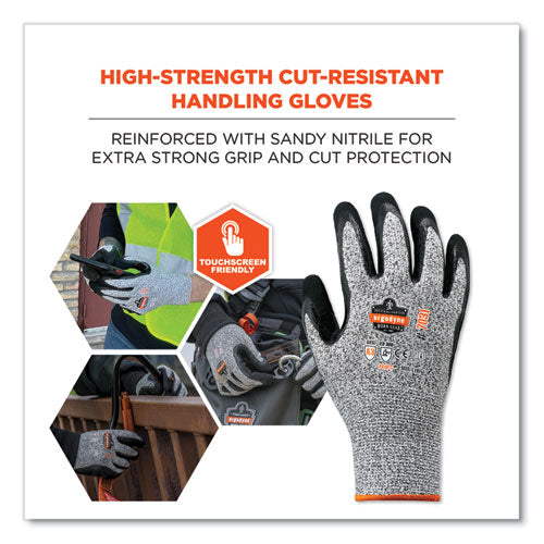 Proflex 7031-case Ansi A3 Nitrile-coated Cr Gloves, En388: 4x42c, 10.5" Long, Xx-large, Gray, 144 Pairs/carton