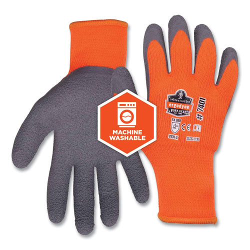 Proflex 7401-case Coated Lightweight Winter Gloves, En388: 2131x, 11" Long, Xx-large, Orange, 144 Pairs/carton