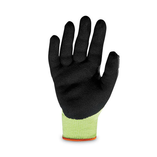 Proflex 7141 Ansi A4 Dir Nitrile-coated Cr Gloves, En388: 4x42dp, 9" Long, Xx-large, Lime, Pair
