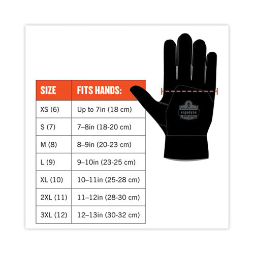 Proflex 812cr6 Ansi A6 Utility And Cr Gloves, En388: 2543e, 9" Long, Large, Black, Pair