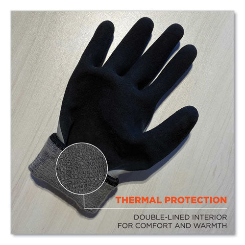 Proflex 7501-case Coated Waterproof Winter Gloves, En388: 2131x, 11" Long, Xx-large, Gray, 144 Pairs/carton