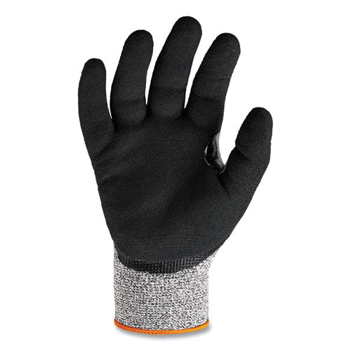 Proflex 7031 Ansi A3 Nitrile-coated Cr Gloves, En388: 4x42c, 9.5" Long, Small, Gray, Pair