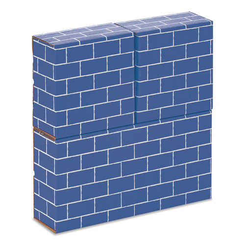 At Play Cardboard Building Block, 32-ect Corrugated Board, Assorted Sizes And Colors, 20/pack