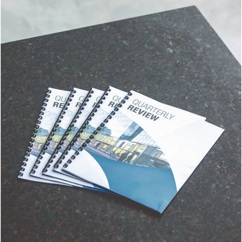 Plastic Comb Bindings For 11 X 8.5 Documents, 19 Rings, 1.5" (340-sheet) Capacity, Black, 50/pack