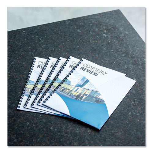 Plastic Comb Bindings For 11 X 8.5 Documents, 19 Rings, 0.31" (40-sheet) Capacity, Black, 100/pack