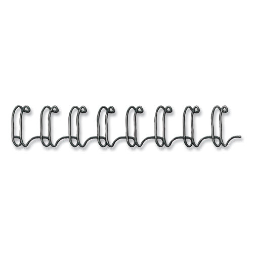 Wire Bindings For 11 X 8.5 Documents, 32 Rings, 0.56" (130-sheet) Capacity, Black, 25/pack