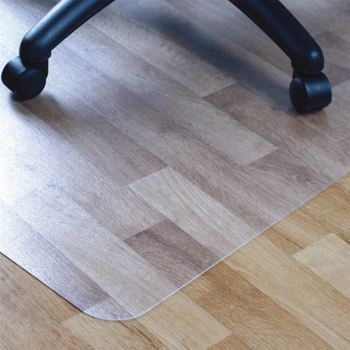Cleartex Advantagemat Phthalate Free Pvc Chair Mat For Hard Floors, 53" W X 45" L, Clear