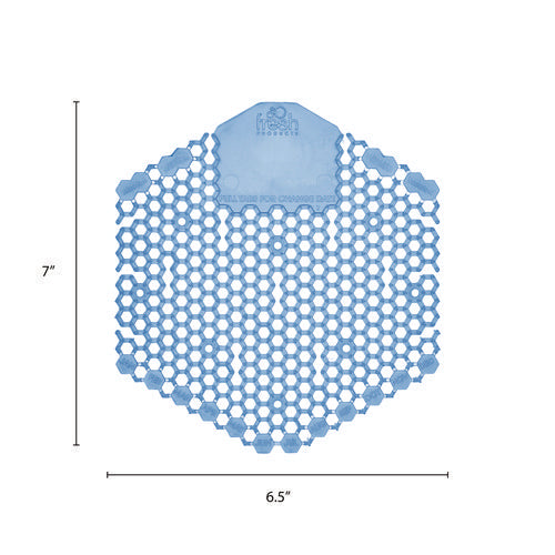 Wave 3d Urinal Deodorizer, Cotton Blossom Scent, Blue, 10/box