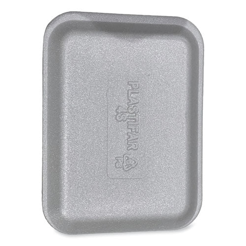 Meat Trays, #4s, 9.5 X 7.25 X 0.5, White, Foam, 500/carton