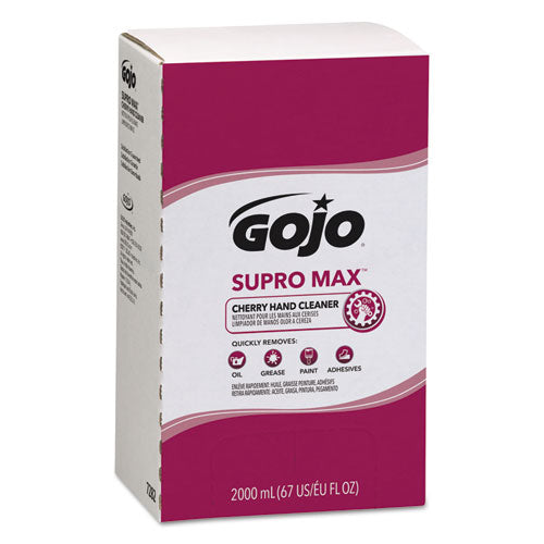 Supro Max Heavy Duty Hand Cleaner, Refill For Gojo Pro Tdx 2000 Dispenser, Cherry Fragrance, 2,000 Ml, 4/carton