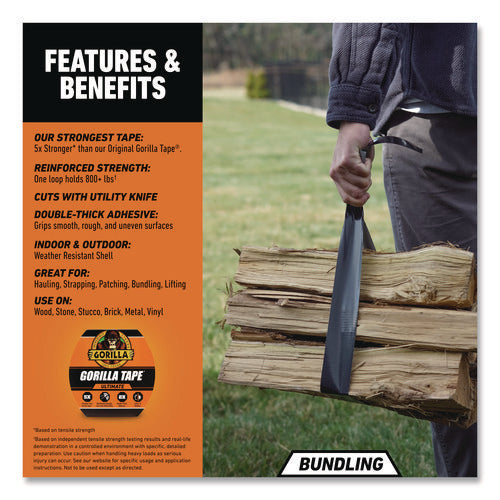 Ultimate Tape, 3" Core, 1.88" X 20 Yd, Black