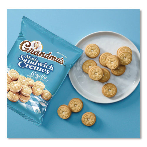 Mini Vanilla Creme Sandwich Cookies, 2.12 Oz Packet, 60/carton