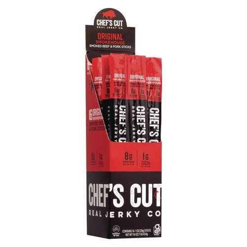 Original Smokehouse Beef And Pork Meat Stick, 1 Oz Individually Wrapped, 16/carton