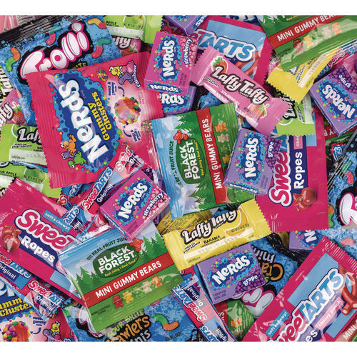 Party Mix Stand-up Bag, 120 Pieces, Assorted Flavors, 2.5 Lb Bag