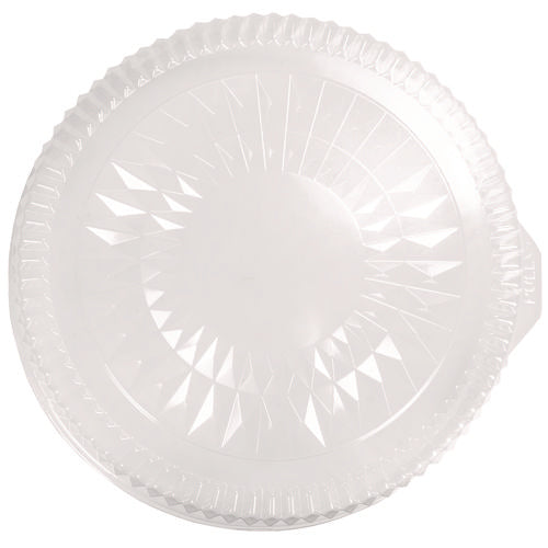 Plastic Dome Lids, Embossed, Fits 4012/4013, 12" Diameter, Clear, 25/carton