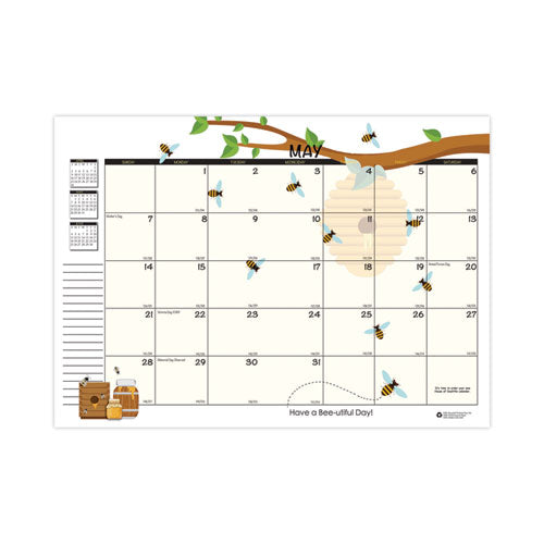 Recycled Honeycomb Monthly Planner, Honeycomb Artwork, 11 X 7, Black/gold Cover, 12-month (jan To Dec): 2026
