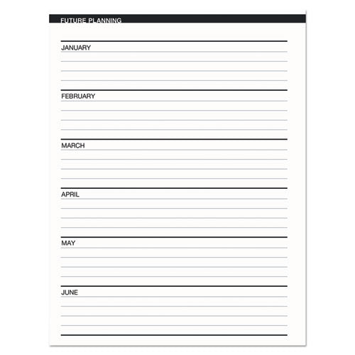 Recycled Two Year Monthly Planner With Expense Logs, 8.75 X 6.88, Black Cover, 24-month: Jan 2026 To Dec 2027