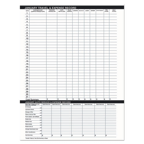 14-month Recycled Ruled Monthly Planner, 8.75 X 6.78, Black Cover, 14-month: Dec 2025 To Jan 2027
