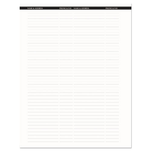 Recycled Professional Weekly Planner, 15-minute Appts, 11 X 8.5, Black Wirebound Soft Cover, 24-month: Jan 2026 To Dec 2027