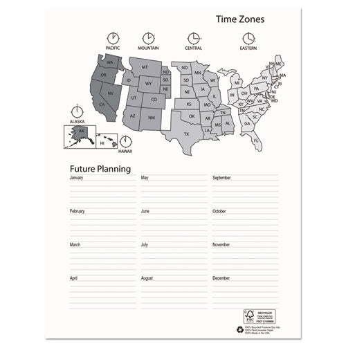 Recycled Professional Weekly Planner, 15-minute Appts, 11 X 8.5, Black Wirebound Soft Cover, 24-month: Jan 2026 To Dec 2027