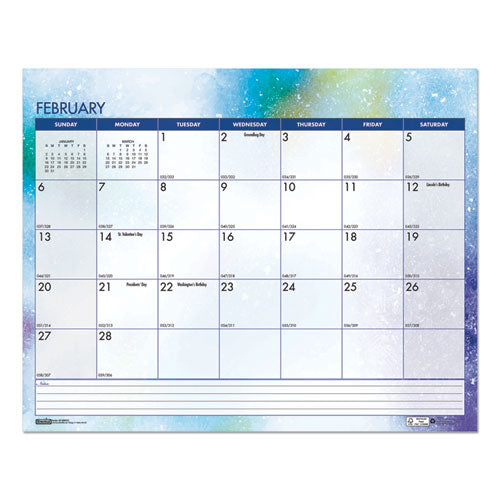 Recycled Cosmos Wall Calendar, Night Sky Artwork, 14.88 X 12, White/multicolor Sheets, 12-month (jan To Dec): 2026