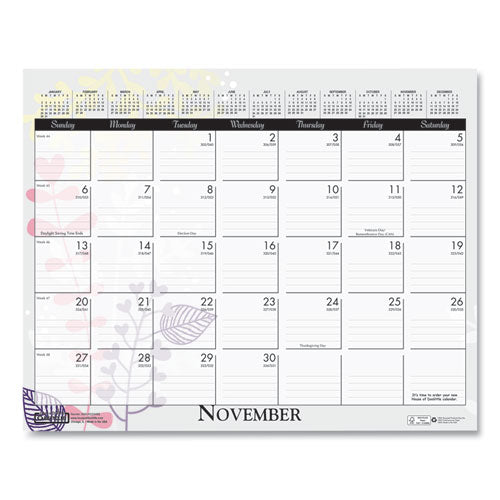 Recycled Wild Flower Wall Calendar, Wild Flowers Artwork, 15 X 12, White/multicolor Sheets, 12-month (jan To Dec): 2026