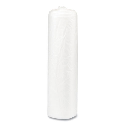 High-density Commercial Can Liners, 16 Gal, 6 Mic, 24" X 33", Natural, Interleaved Roll, 50 Bags/roll, 20 Rolls/carton