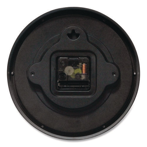 Metro Wall Clock, 9" Diameter, Black Case, 1 Aa (sold Separately)