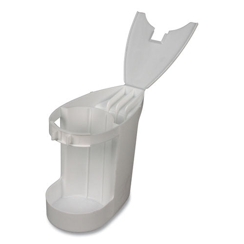 Super Toilet Bowl Caddy, Plastic, White