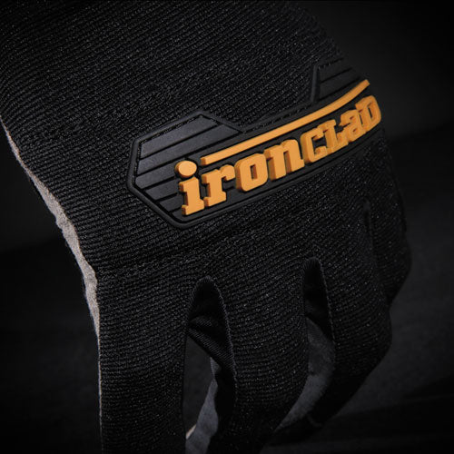 General Utility Gloves, En388: 2132, 9" Long, Large, Black, Pair
