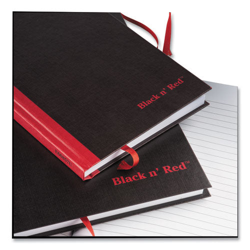 Hardcover Casebound Notebooks, Scribzee Compatible, 1-subject, Wide/legal Rule, Black/red Cover, (96) 8.25 X 5.63 Sheets