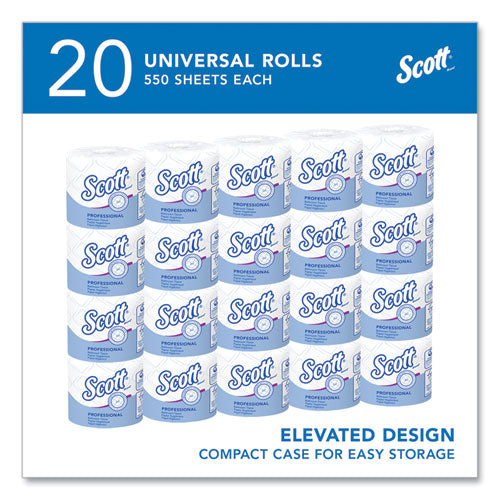 Essential Standard Roll Bathroom Tissue For Business, Septic Safe, 2-ply, White, 550 Sheets/roll, 20 Rolls/carton