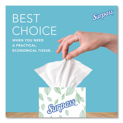 Facial Tissue For Business, Pop-up Box, 2-ply, White, 90 Sheets/box, 36 Boxes/carton