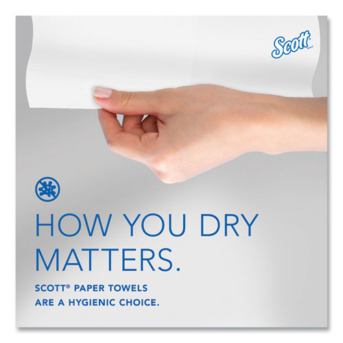 Pro Hard Roll Paper Towels With Absorbency Pockets For Scott Pro Dispenser, Blue Core Only, 1-ply, 7.5" X 900 Ft, 6 Rolls/ct