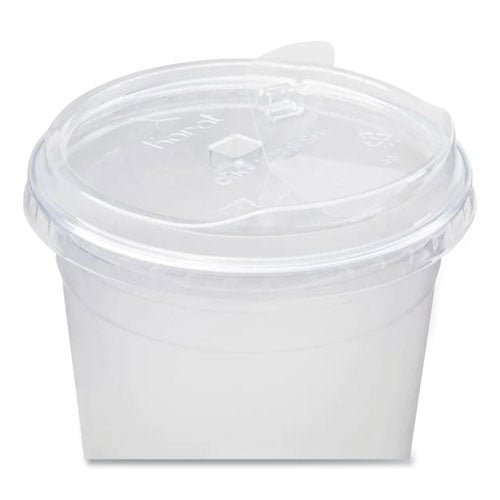 Pet Lids, Strawless Sipper, Fits 32 Oz Cold Cups, Plastic, Clear, 1,000/carton
