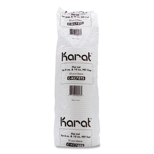 Pet Lids, X Straw Hole, Fits 8 Oz To 10 Oz Cold Cups, Plastic, Clear, 1,000/carton