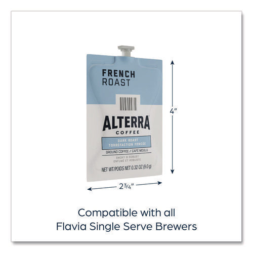 Alterra French Roast Coffee Freshpack, 100/carton