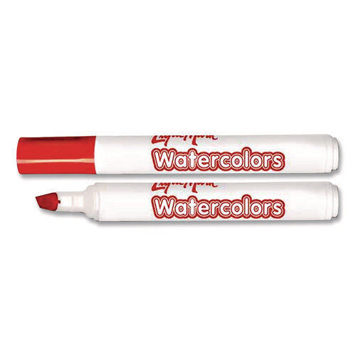 Broadline Watercolor Markers, Broad Chisel Tip, Assorted Colors, 8/set