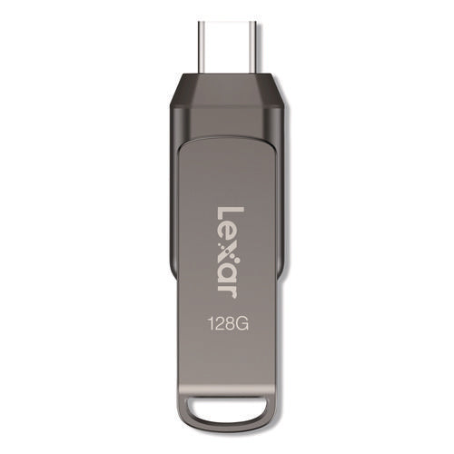Jumpdrive D400 Usb 3.1 Flash Drive, 128 Gb, Titanium